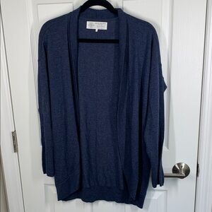Fat Face navy blue open front boyfriend cardigan size 8 medium